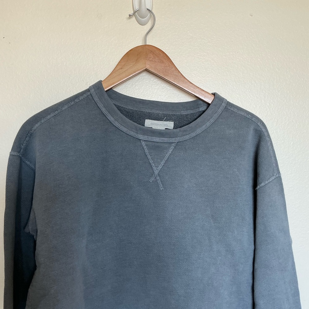 Outerknown Medium Gray Long Sleeve Sweatshirt Sto… - image 2